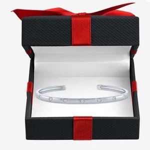 Diamond Accent White Diamond Sterling Silver Sterling Silver Cuff Bracele